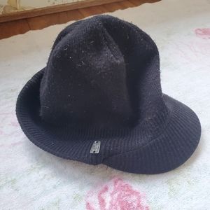 Spyder Black Brim Beany